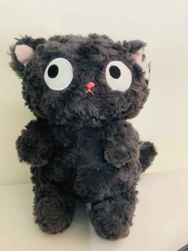 XXX704 МЯГКАЯ ИГРУШКА КОШЕЧКА ЧЕРНАЯ БОЛ.ГЛАЗКИ
