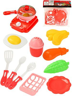 2352625 Набор посуды, цвет микс (13 предметов) пластик, 25х24см, в пакете