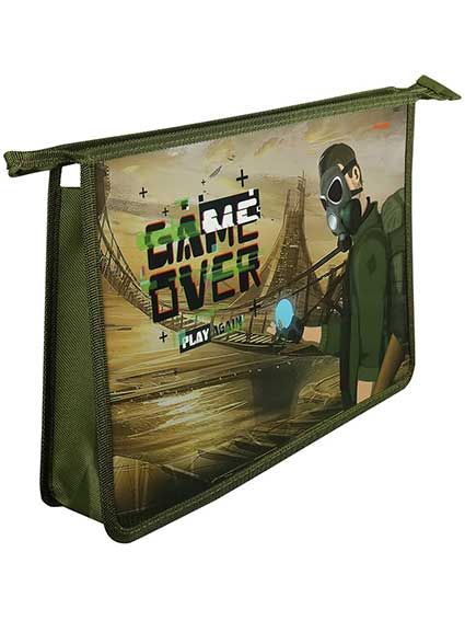 ПТ-9547 Папка для тетрадей на молнии А4 СОЛДАТ БУДУЩЕГО