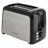 Тостер DELTA LUX DL-090 нерж.,черный: 750 Вт, 2ломтика, 6-ти позиц. таймер, разморозка, подогрев
