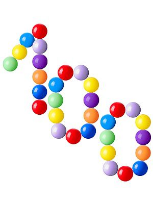 И-8999 ШАРИКИ ПЛАСТИКОВЫЕ 100 шт. ЦВЕТНЫЕ, Ø70 мм  "Радужный"(в пакете)