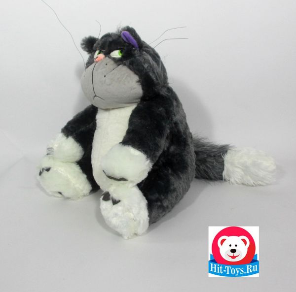 14042-45 Кот толстый черный