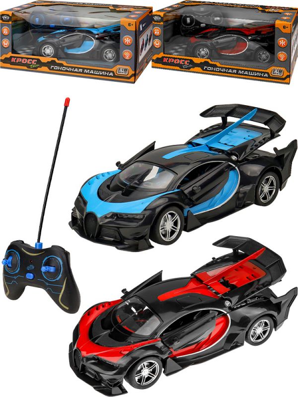 0514M-1C Машинка на р/у "Кросс" (24 см, USB, свет, акк.3шт.АА 1,2V, цвет микс