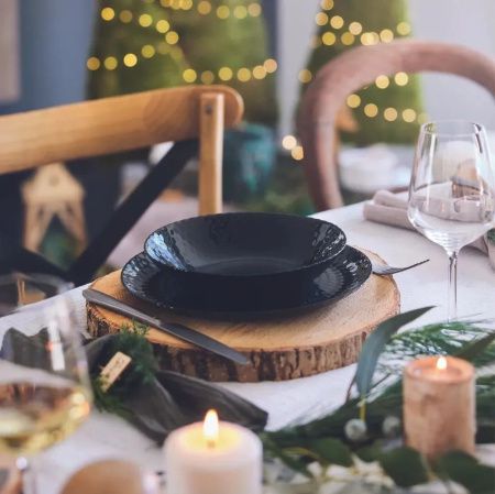 Q4619 Тарелка супов.d20см "Pampille noir"