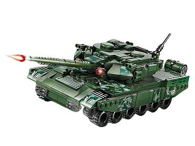 42301Q Конструктор пластик. Танк в шоу-боксе