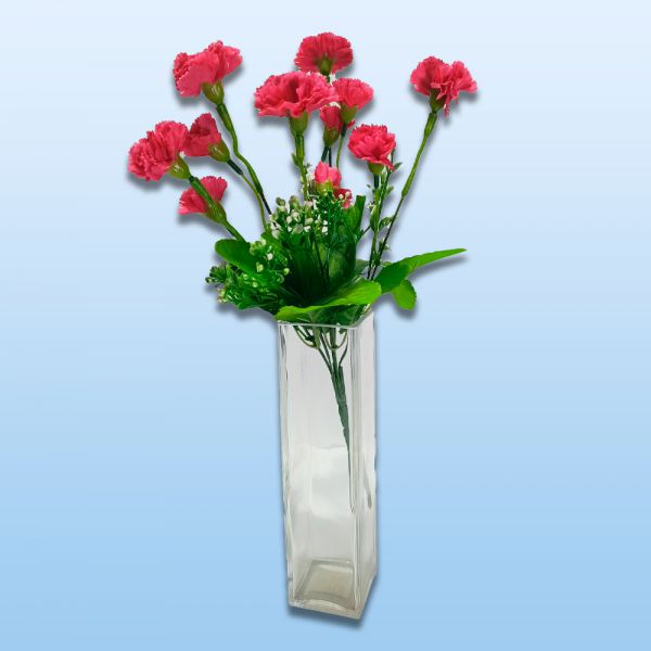 D35398 ИСКУССТВЕННЫЕ ЦВЕТЫ, КРИСТАЛЛ-КАНЦ «ГВОЗДИКИ», 34 СМ, АССОРТИ