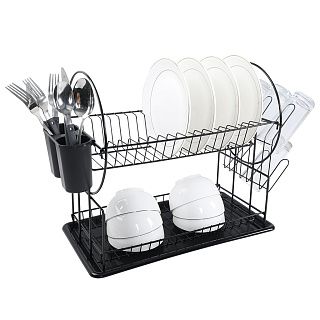 BE-7221 Сушилка для посуды двухуровневая разборная 43х23х36,5 см WEBBER