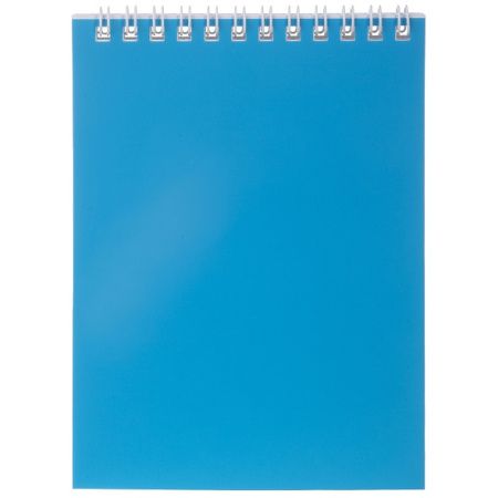 40Б6лВ1гр_092898 Блокнот Hatber «SoloMatte Небесная лазурь», А6, 40л, клетка, спираль,