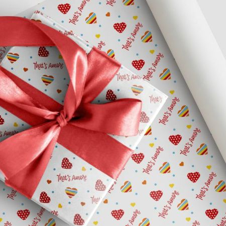 00000011306 Бумага оберточная, 68х100 см Интерпак «СЕРДЕЧКО»