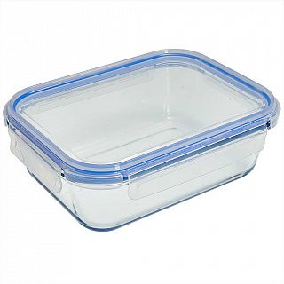 РК-0107/2 Прямоугольная форма с герм.крышкой из жаропроч.стекла 1,6л "ЗАБАВА" 22,2*16,6*6,8 см