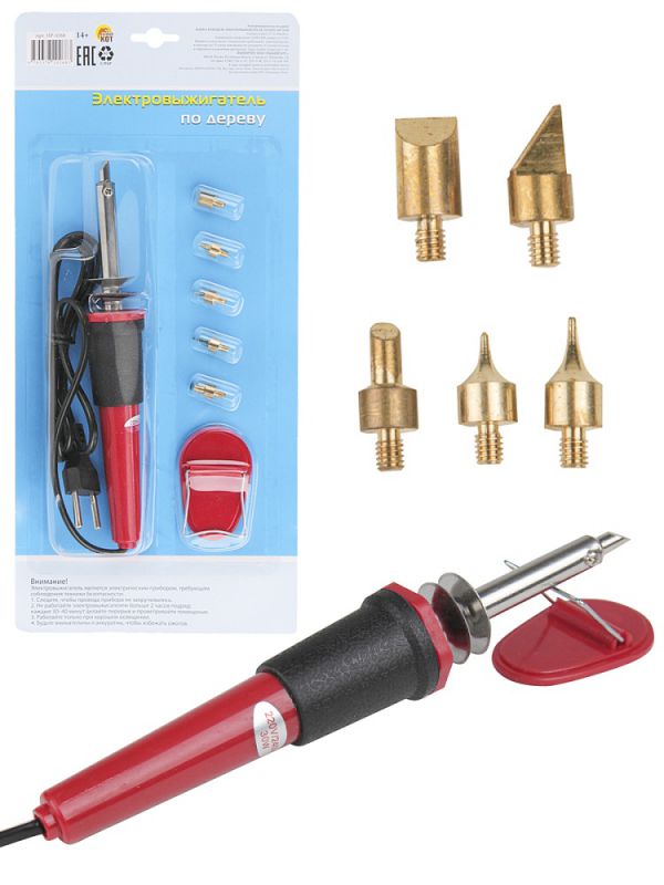 НР-0268 ПРИБОР ДЛЯ ВЫЖИГАНИЯ ПО ДЕРЕВУ (30 Вт)