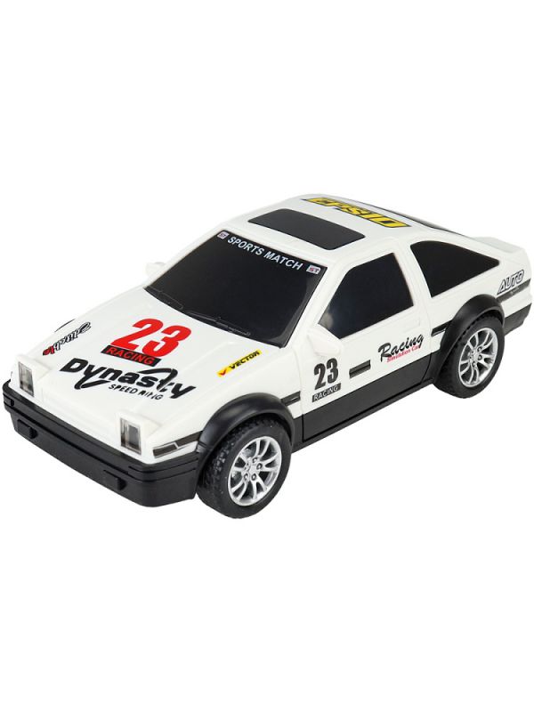 ИК-0838 Машинка инерционная (дрифтует,16,5х7,8х5,5, белый, свет, звук) в пакете