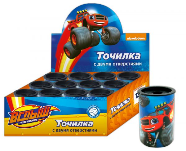 33930 Точилка 2 отв. с контейн. Вспыш тм Blaze and the Monster Machines
