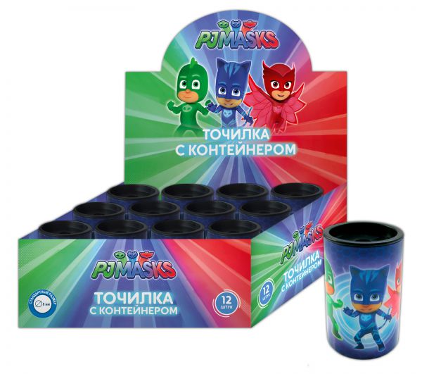 34081 Точилка с контейнером Герои в масках тм PJ Masks