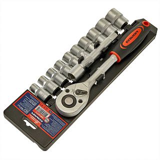 Набор торцевых головок 1/2", 12 предметов НИК-027/12 КУЗЬМИЧ