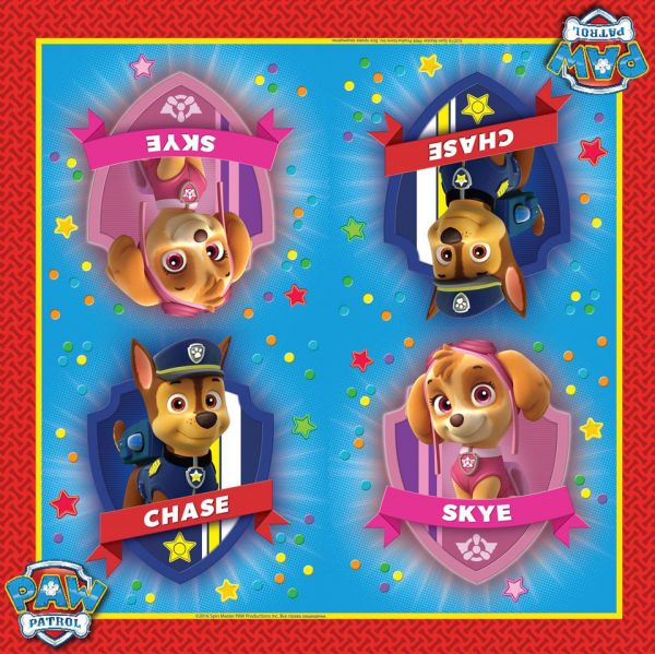 31177 Салфетки 33*33см, 20 шт. Щенячий патруль