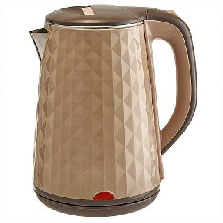 Чайник ВАСИЛИСА ВА-1039 пластик ДВОЙНАЯ СТЕНКА 1,8л, 1500 Вт,бежевый