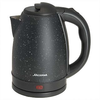 Чайник АКСИНЬЯ КС-1016: черный,  нерж. 1,8л, 1500 Вт, цвет