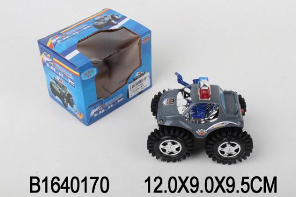 1640170 Машинка 12 см "МАШИНКА-ПЕРЕВЁРТЫШ. ПОЛИЦИЯ"(свет, звук, переворот 360)