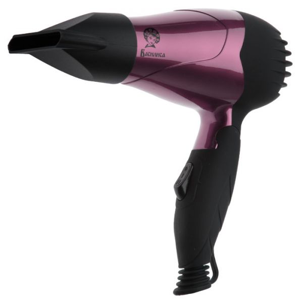 Фен ВАСИЛИСА ФН1-1000  фиолет с черным: 1000Вт