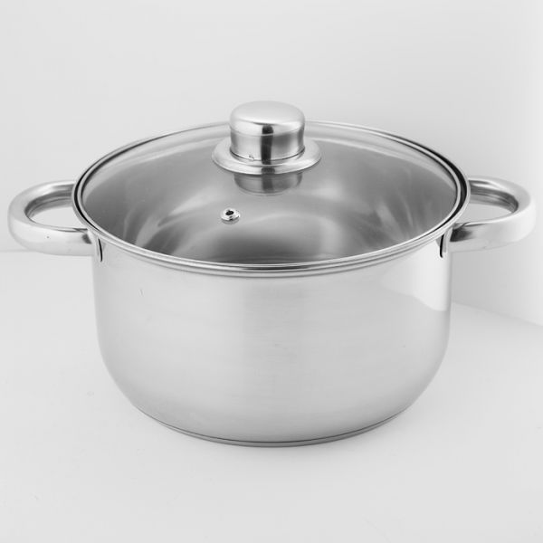 BE-157/2 Кастрюля из нерж стали со стеклянной крышкой (d=20; 3.5 л)WEBBER