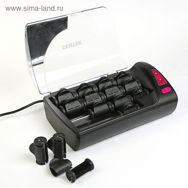 Электробигуди Centek CT-2069 <600Вт> 15 штук - 3 размера, Велюр покрытие, Кейс, Быстрый нагрев