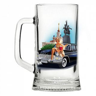 1008/1-Д Кружка для пива 500 мл., Pin-up 1 шт