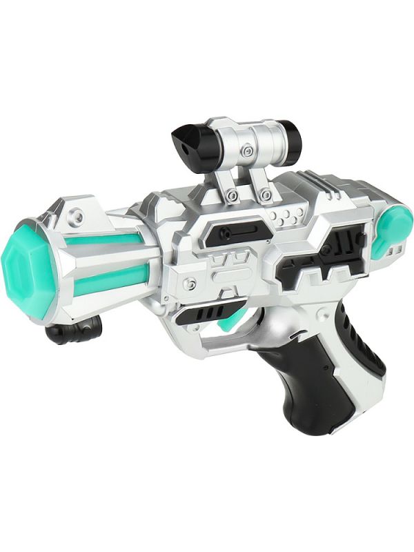 2367225 Пистолет (свет, звук, батарейки 2*AA не в к-те, в коробке), микс (19,5х5х17 см)