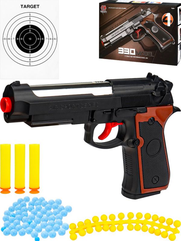 19739017Y Пистолет с орбизами (20х3,5х13, 100 пуль, дальность выстрела 16м)