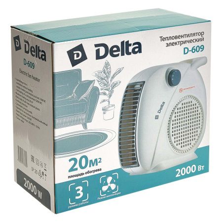 Тепловентилятор DELTA D-609 : 2000 Вт