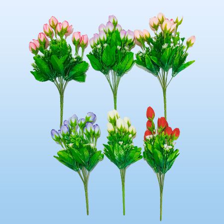 D35401 Искусственные цветы, Кристалл-Канц «Розы», 37 см, ассорти