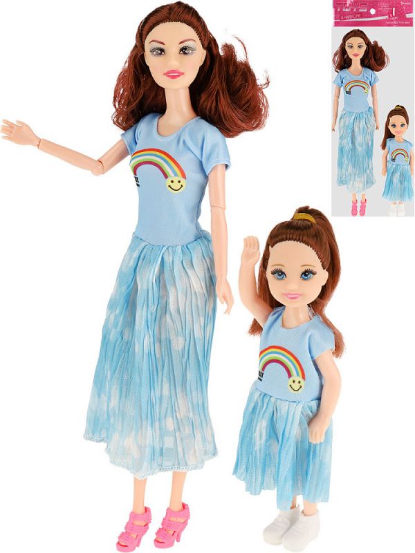 2809943 Кукла с ребенком в наборе, (28см) цвет микс