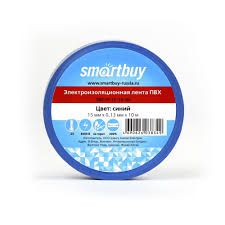 Изолента Smartbuy 0,13х15мм,10 м,СИНЯЯ (SBE-IT-15-10-db)