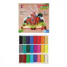 30С1809-08 Пластилин Луч"ZOO" 24 цв.,360гр, стек