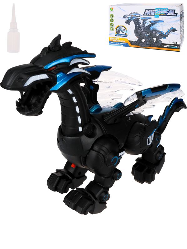 3373 Дракон интерактивная игрушка (свет,пар, движение,  бат 3*1,5V АА не в к-те)