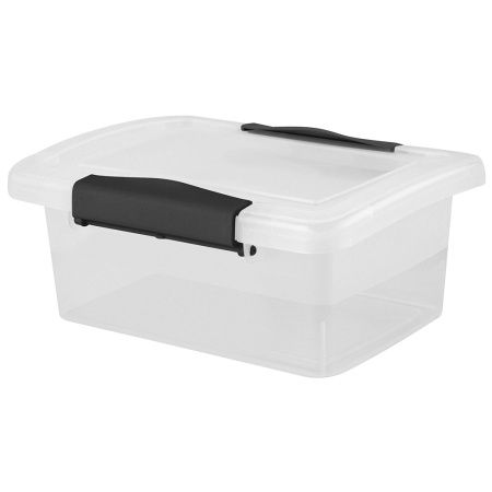 KL249111999 Ящик для хранения Keeplex Vision с защелками 0,85л 16,8х12,5х7,1см прозрачный кристалл (