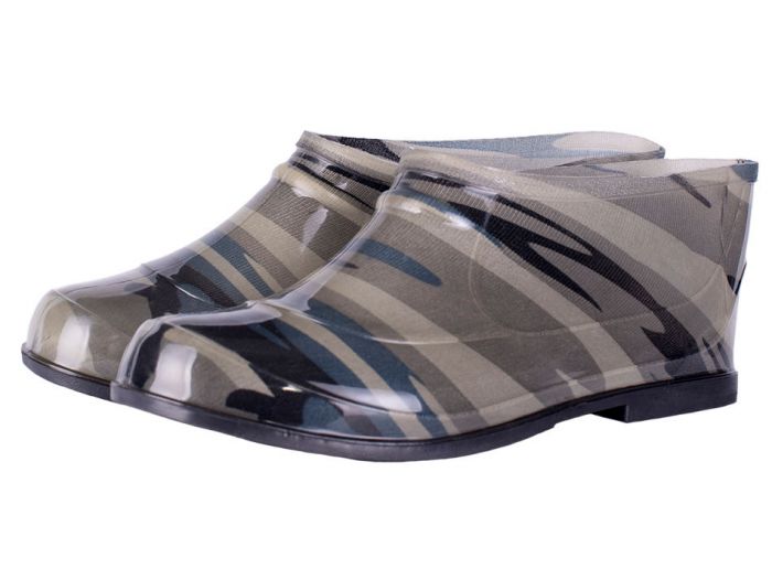 72 Галоши муж прозрачные разноцветн.  р. 40-45, 15пар/уп