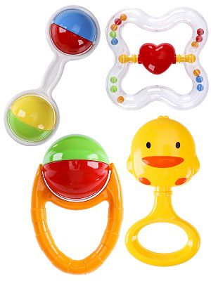 И-2679 Погремушка "Веселые звуки 2" 0+(4 шт, в пакете)