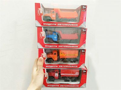 22679126Y Машинка  маталлическая (18х15×5см) "ГРУЗОВИК ЭКСТРЕННОЙ СЛУЖБЫ"(в кор.,4 вида микс)