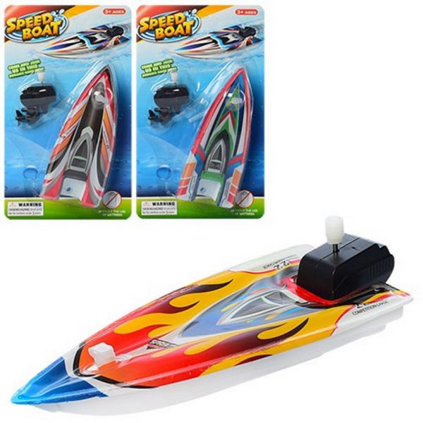 1543840 Катер заводной "Экстрим" (26,5х12х5,5см, цвет-микс, в пакете)