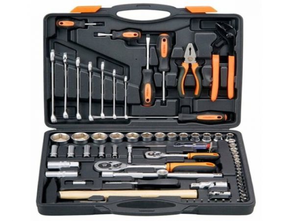 Набор инструментов в кейсе КУЗЬМИЧ 75 предметов НИК-007/75