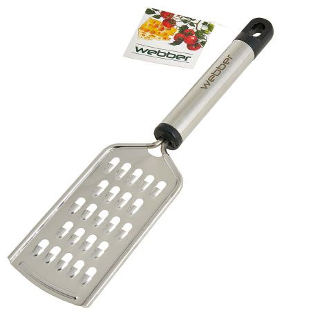 BE-068 Терка универсальная 24*5,7см,WEBBER одинарная с ручкой (нерж.сталь)