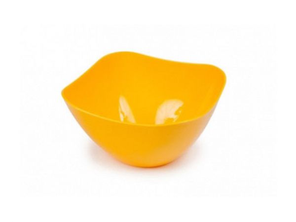 ИК07534000 Салатник пластик, квадр, 12.5 см, 0.5 л, Funny, Berossi, солнечный