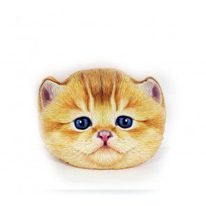 1280-0049/45 Подушка Котёнок рыжий/серый