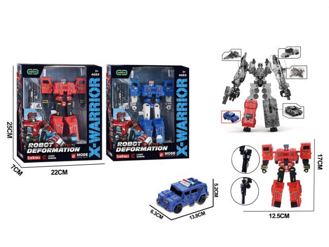 И-9512 Робот-трансформер, в наборе, микс, 22х7х25см