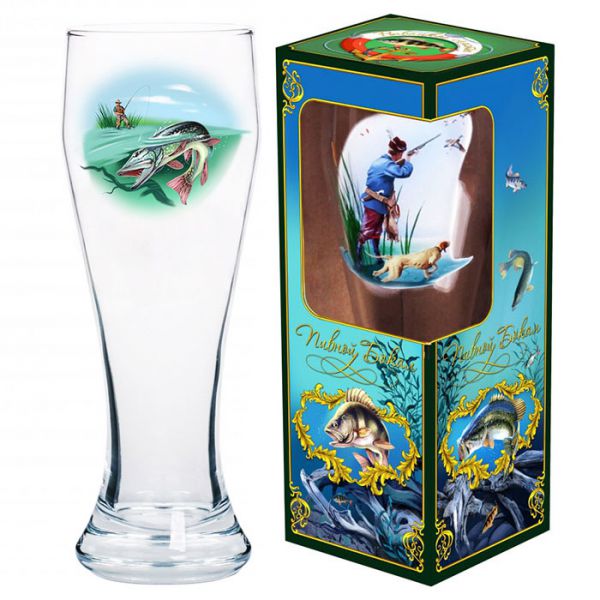 303-Д Бокал пивной 500мл. "Охота" Подарочный