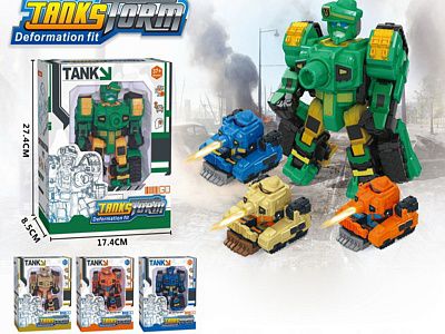 2358159 Трансформер "Танк", цвет микс, 17,4х8,5х27,4см, в коробке
