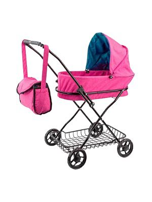 9325-F Коляска для кукол (63х35х71см) в наборе с сумкой, в пакете