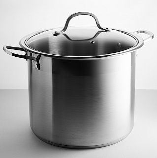 BE-128-10L Кастрюля из нержавеющей стали WEBBER 10 литров, со стеклянной крышкой, 24*21см