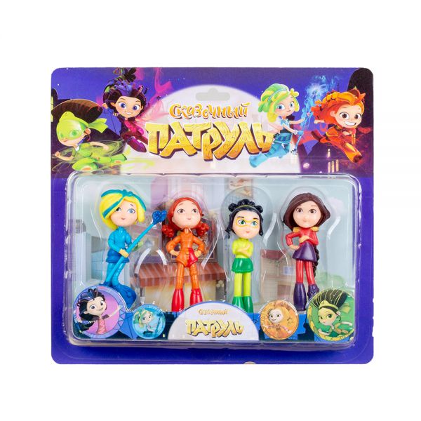 79107 Набор кукол-супергероев 4 шт 9 см (свет) н/л